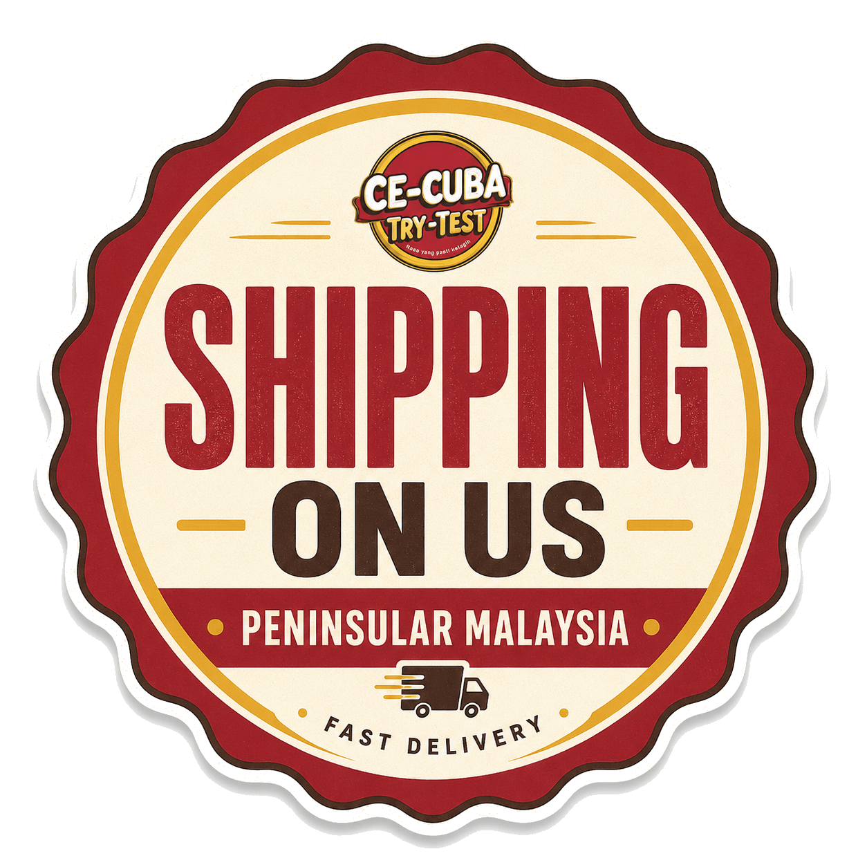Free shipping to Peninsular Malaysia