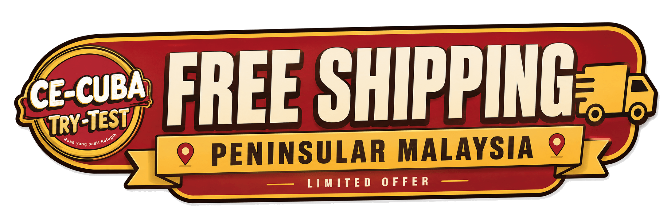 Free shipping to Semenanjung